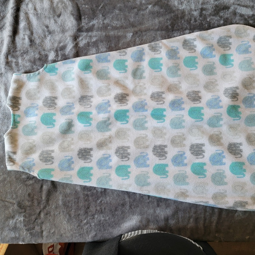 HALO SleepSack Wearable Blanket Baby 6-12 Mo/16-24lbs Excellent Fleece Elephant